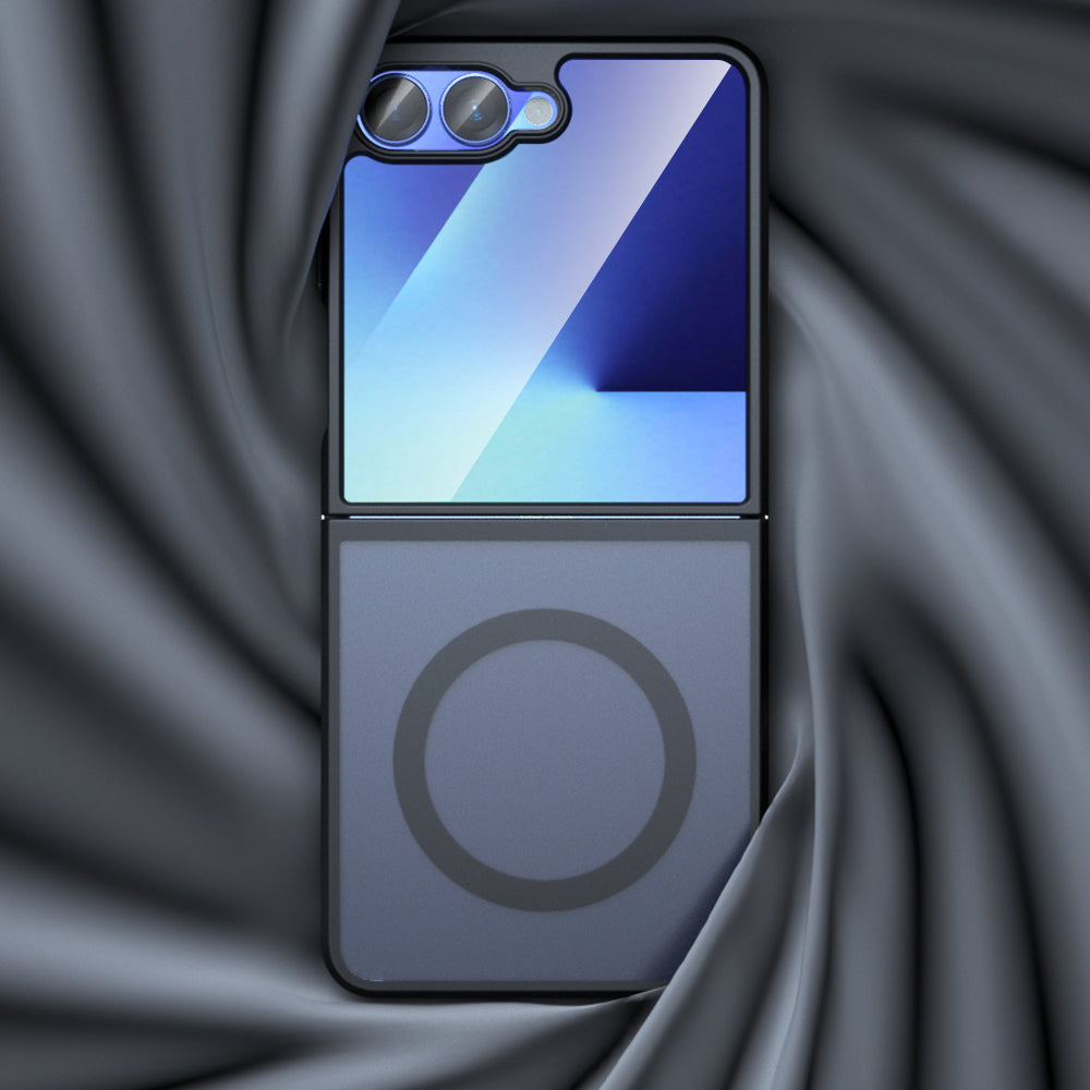 MagSafe-Hülle für Samsung Galaxy Z Flip7 F766, Techsuit, PureFrost, Satin Schwarz