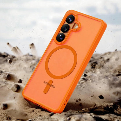 MagSafe-Hülle für Samsung Galaxy S26 Ultra S948, Tech-Protect, Magmat, Matt Orange