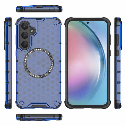 MagSafe-Hülle für Samsung Galaxy A26 A266, Techsuit, HoneyComb Shield, Blau