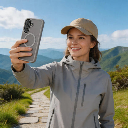 MagSafe-Hülle für Samsung Galaxy A57 5G, Tech-Protect, Magmat, Mattgrau