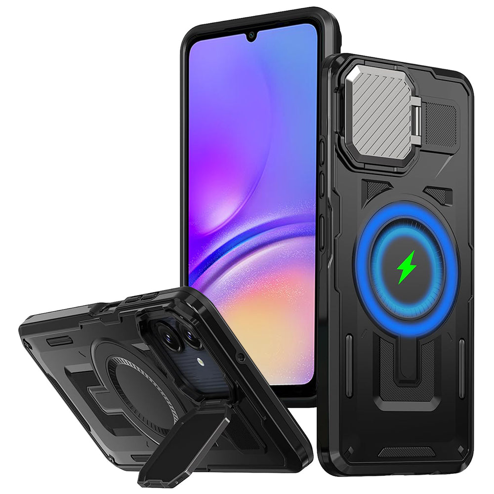 MagSafe-Hülle für Samsung Galaxy A05 A055, Techsuit, CamVault, Schwarz