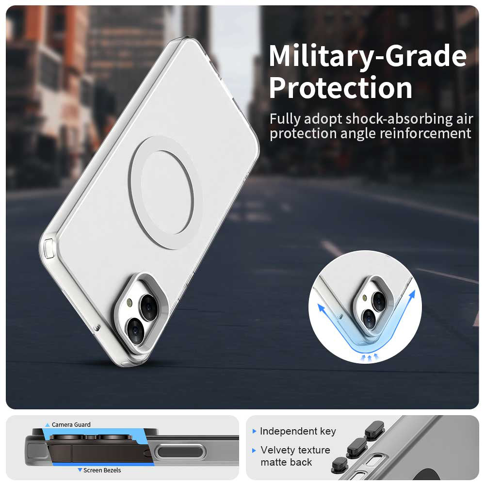 MagSafe-Hülle für Samsung Galaxy A05 A055, Techsuit, CandyCase, Weiß