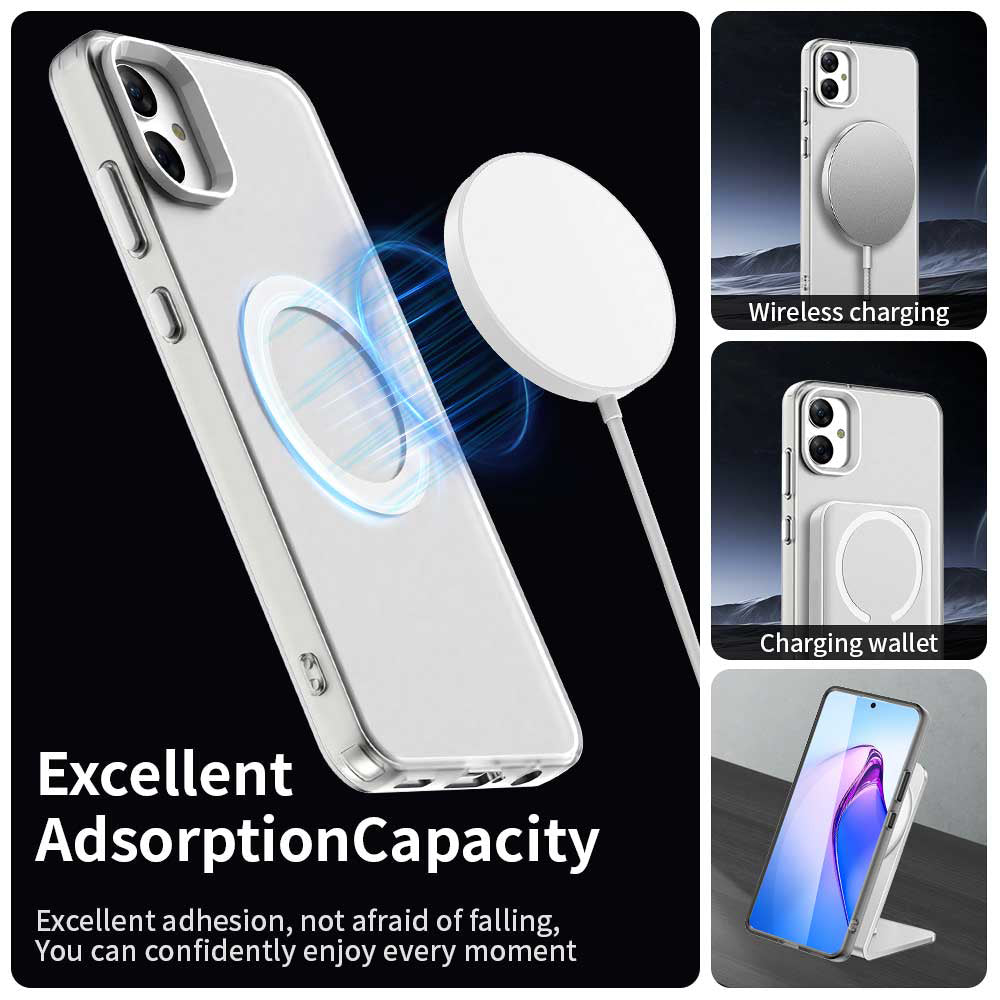MagSafe-Hülle für Samsung Galaxy A05 A055, Techsuit, CandyCase, Weiß