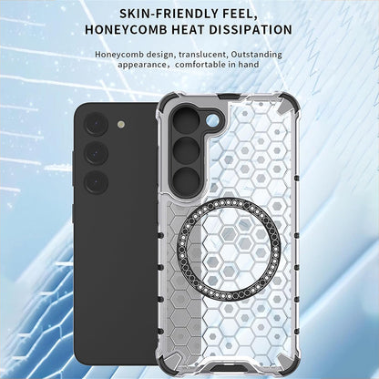MagSafe-Hülle für Samsung Galaxy A05 A055, Techsuit, HoneyComb Shield, Schwarz