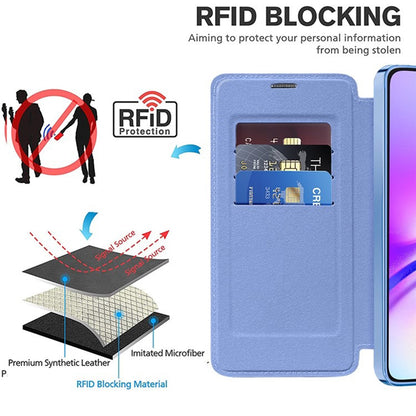 MagSafe Case for Samsung Galaxy A05 A055, Techsuit, SmartMag Book, Blue