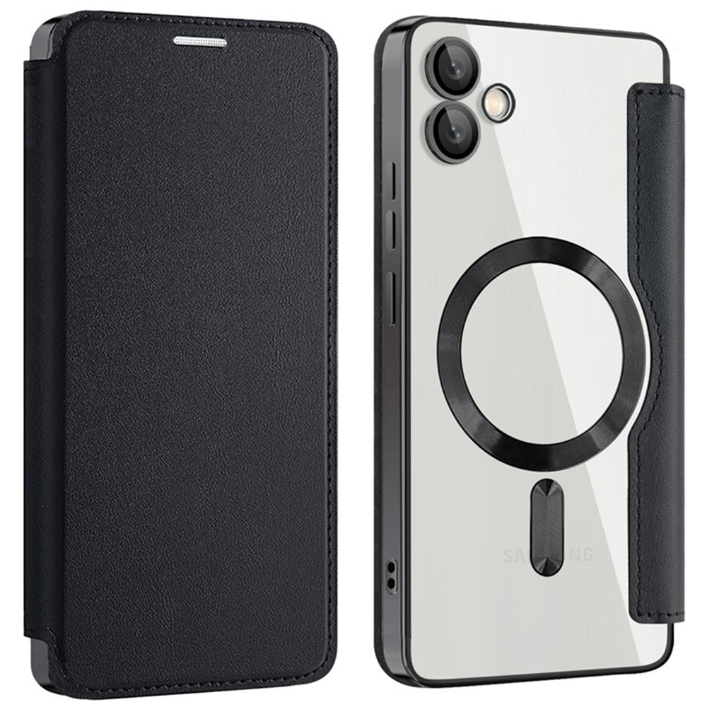 MagSafe Case for Samsung Galaxy A05 A055, Techsuit, SmartMag Book, Black