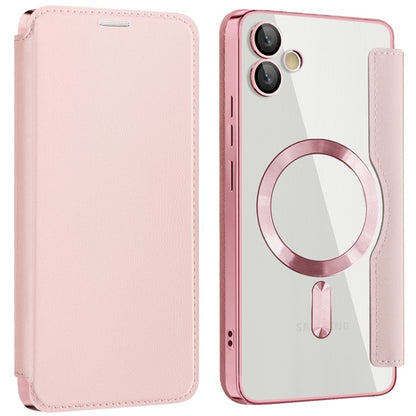 MagSafe Case for Samsung Galaxy A05 A055, Techsuit, SmartMag Book, Pink