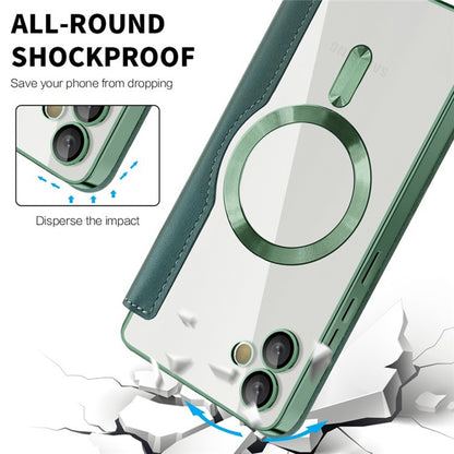 MagSafe Case for Samsung Galaxy A05 A055, Techsuit, SmartMag Book, Green