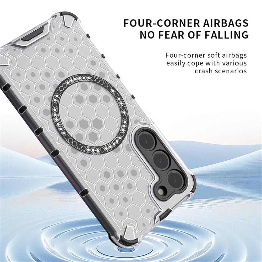 MagSafe Case for Samsung Galaxy A05s A057, Techsuit, HoneyComb Shield, Black