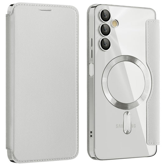 MagSafe-Hülle für Samsung Galaxy A05s A057, Techsuit, SmartMag Book, Grau