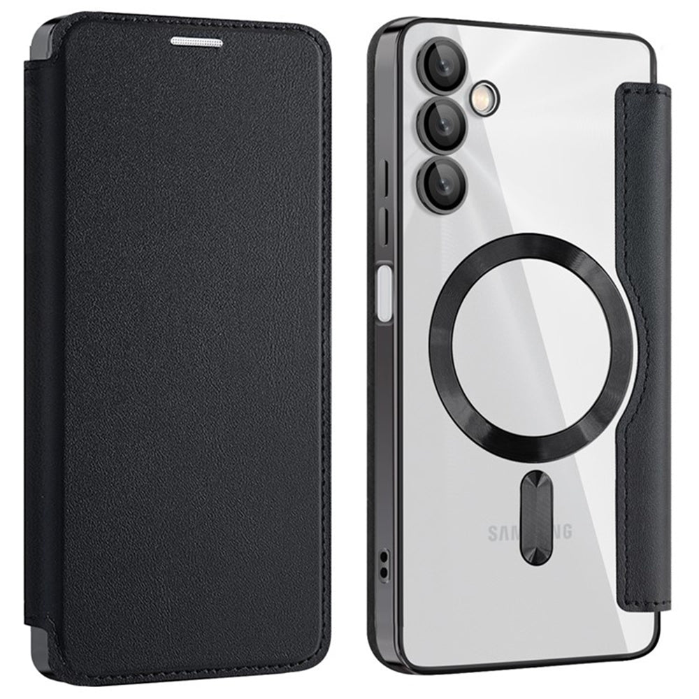 MagSafe Case for Samsung Galaxy A05s A057, Techsuit, SmartMag Book, Black