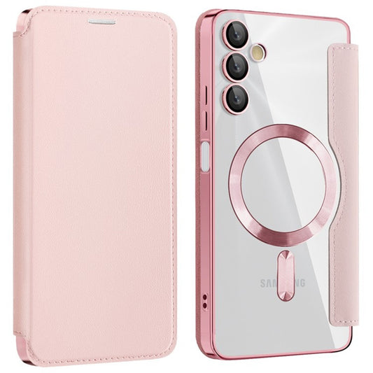 MagSafe-Hülle für Samsung Galaxy A05s A057, Techsuit, SmartMag Book, Rosa