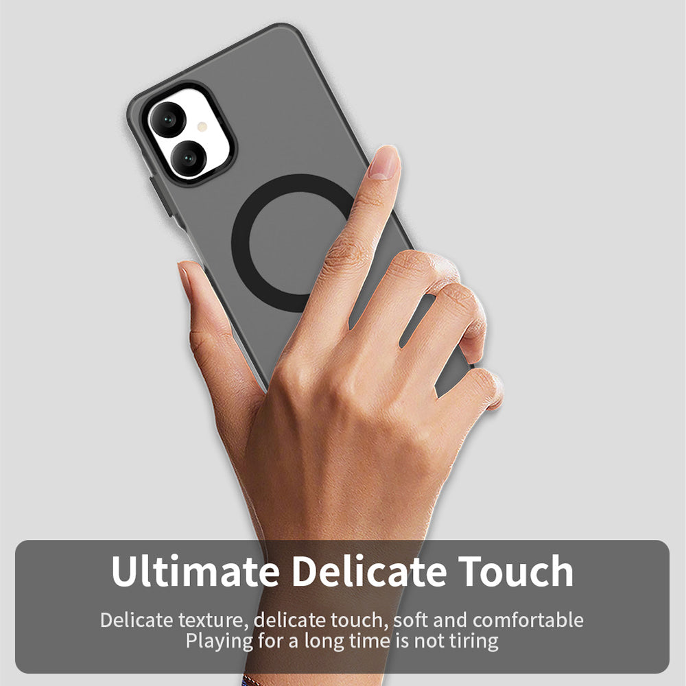 MagSafe-Hülle für Samsung Galaxy A06 A065, Techsuit, CandyCase, Schwarz