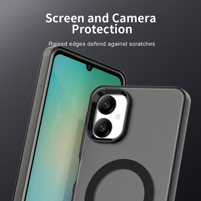 MagSafe-Hülle für Samsung Galaxy A06 A065, Techsuit, CandyCase, Schwarz