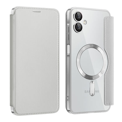 MagSafe-Hülle für Samsung Galaxy A06 A065, Techsuit, SmartMag Book, Grau