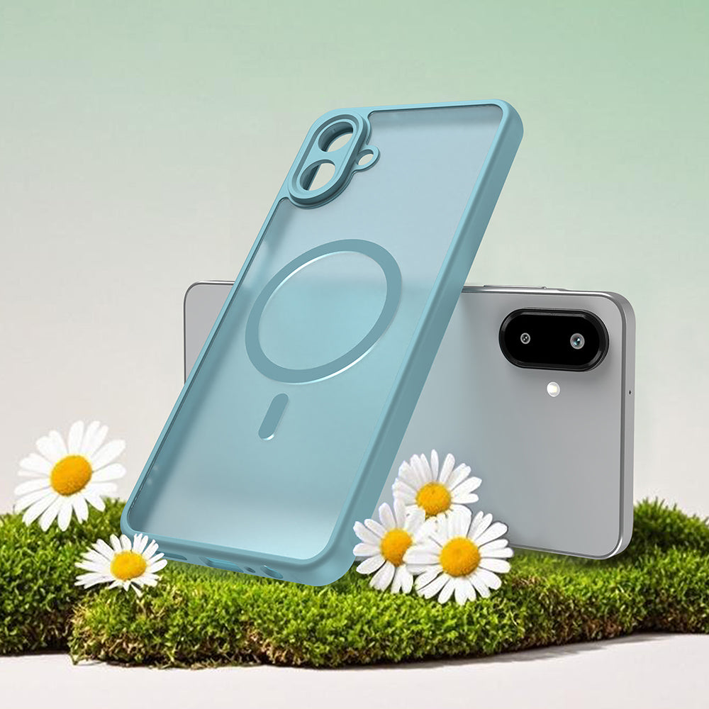 MagSafe Case for Samsung Galaxy A07 4G A075, Techsuit, HaloFrost II, Light Green