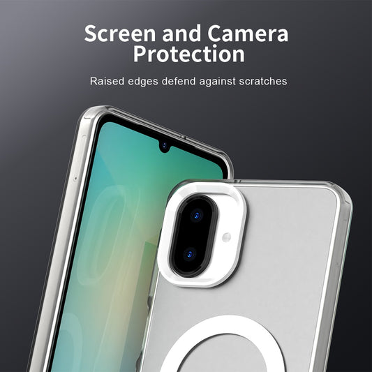 MagSafe-Hülle für Samsung Galaxy A07 4G A075, Techsuit, CandyCase, Weiß