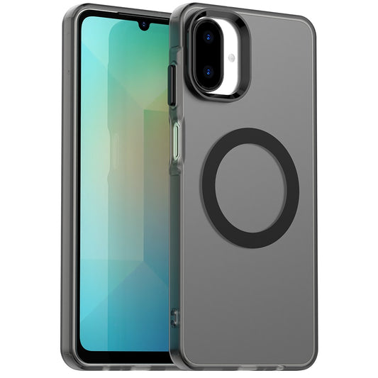 MagSafe-Hülle für Samsung Galaxy A07 4G A075, Techsuit, CandyCase, Schwarz