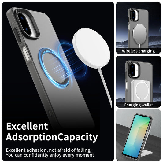 MagSafe-Hülle für Samsung Galaxy A07 4G A075, Techsuit, CandyCase, Schwarz