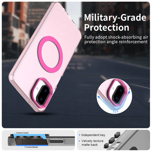 MagSafe-Hülle für Samsung Galaxy A07 4G A075, Techsuit, CandyCase, Rosa
