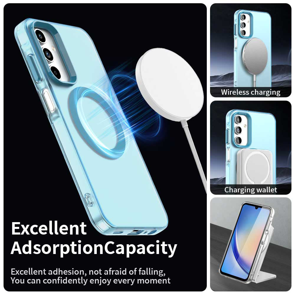 MagSafe-Hülle für Samsung Galaxy A15 5G A156 / A15 A155, Techsuit, CandyCase, Blau