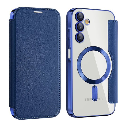 MagSafe-Hülle für Samsung Galaxy A15 5G A156 / A15 A155, Techsuit, SmartMag Book, Blau