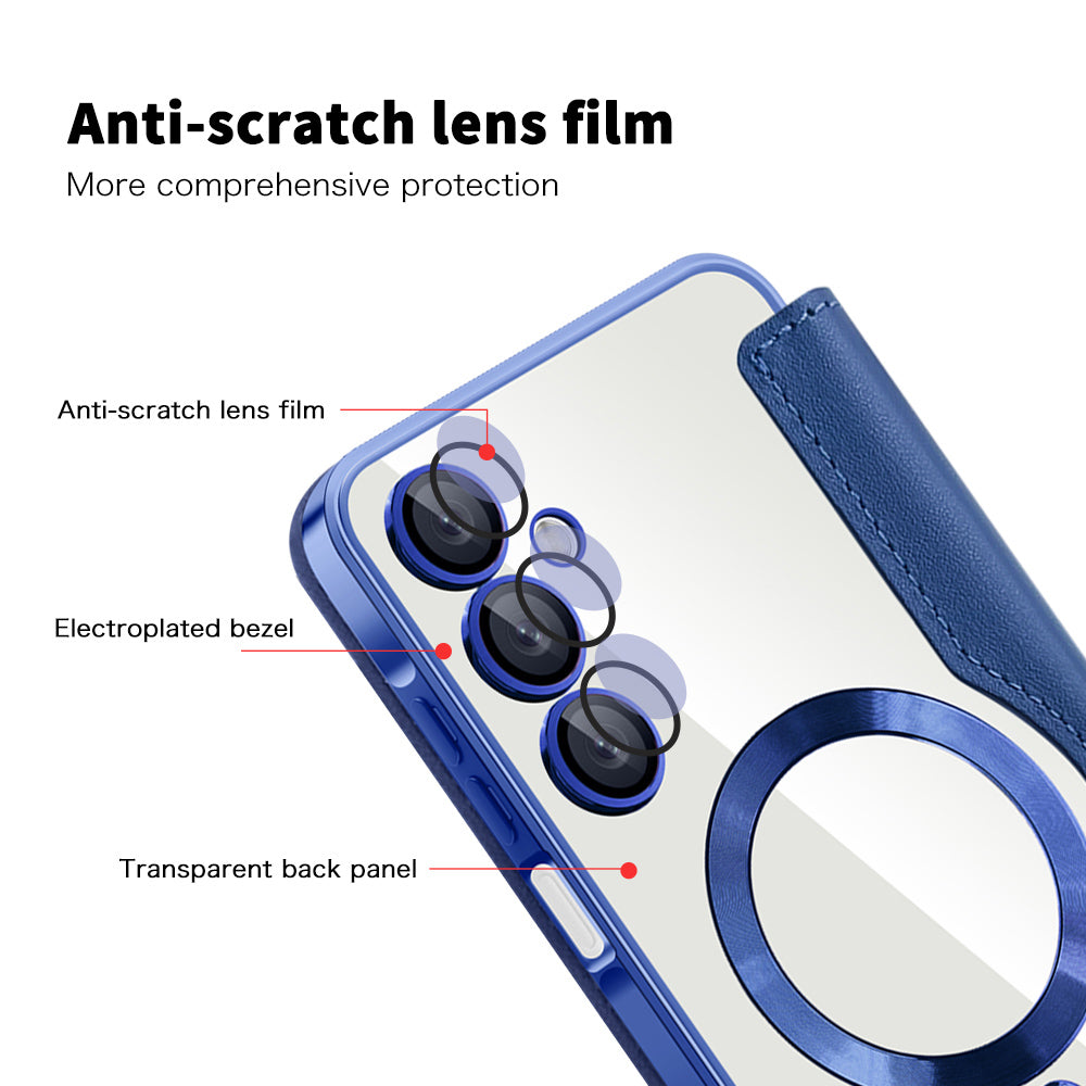 MagSafe-Hülle für Samsung Galaxy A16 5G A166 / A16 4G A165, Techsuit, SmartMag Book, Blau