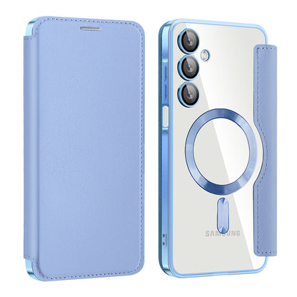 MagSafe-Hülle für Samsung Galaxy A16 5G A166 / A16 4G A165, Techsuit, SmartMag Book, Blau