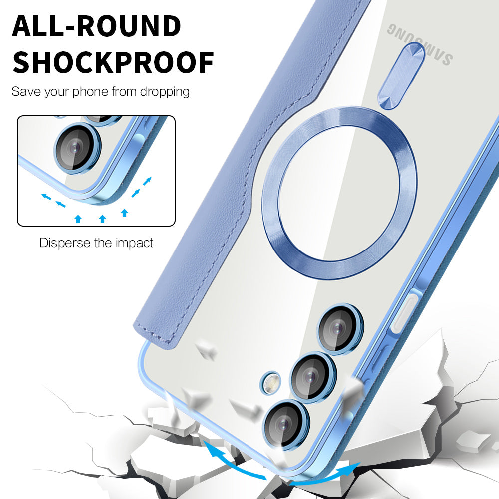 MagSafe-Hülle für Samsung Galaxy A16 5G A166 / A16 4G A165, Techsuit, SmartMag Book, Blau
