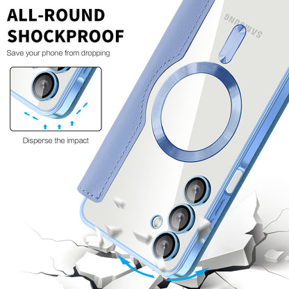 MagSafe-Hülle für Samsung Galaxy A16 5G A166 / A16 4G A165, Techsuit, SmartMag Book, Blau