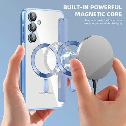 MagSafe-Hülle für Samsung Galaxy A16 5G A166 / A16 4G A165, Techsuit, SmartMag Book, Blau