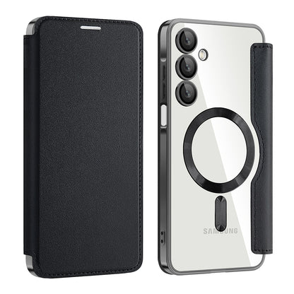 MagSafe Case for Samsung Galaxy A16 5G A166 / A16 4G A165, Techsuit, SmartMag Book, Black