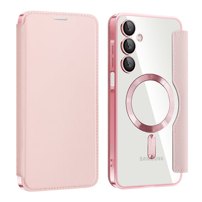 MagSafe Case for Samsung Galaxy A16 5G A166 / A16 4G A165, Techsuit, SmartMag Book, Pink
