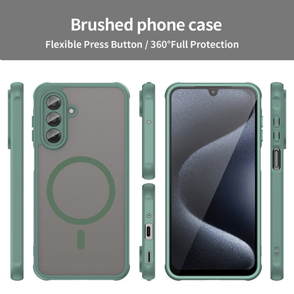 MagSafe-Hülle für Samsung Galaxy A17 5G, Techsuit, HaloFrost II, Grün