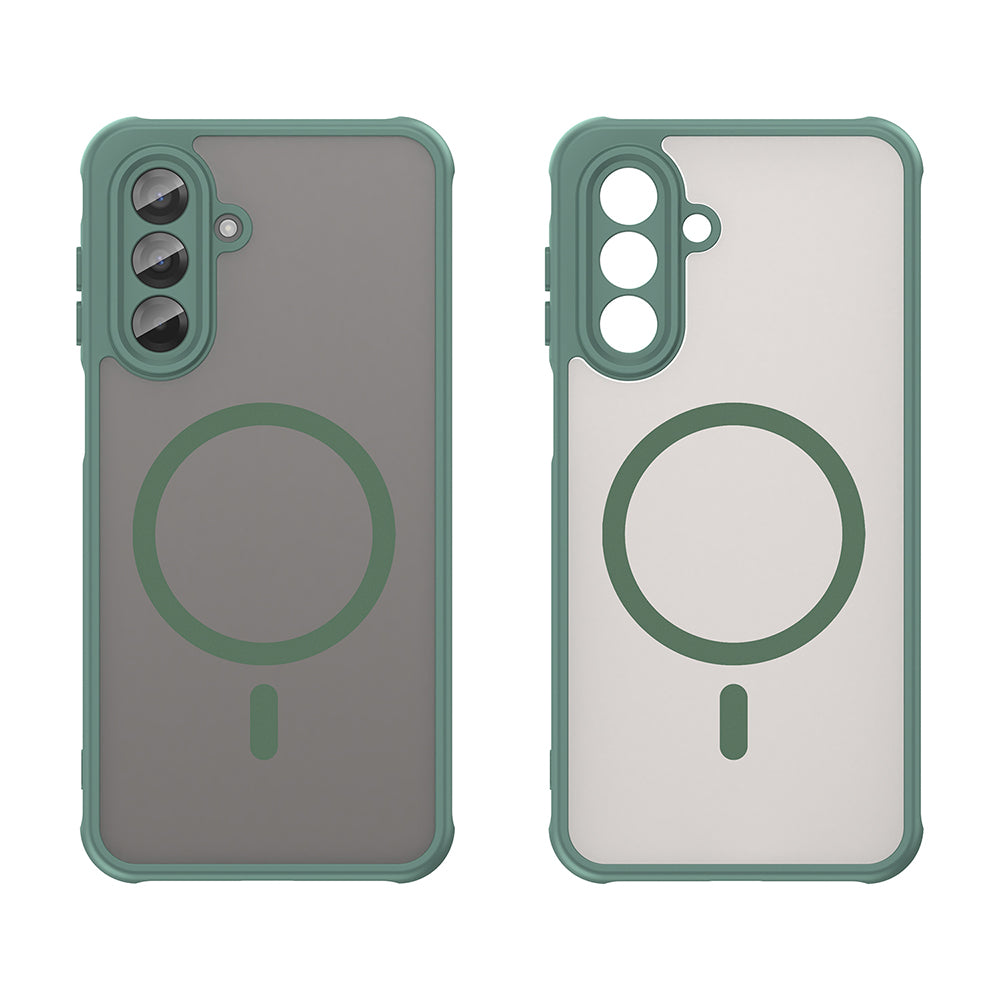 MagSafe-Hülle für Samsung Galaxy A17 5G, Techsuit, HaloFrost II, Grün