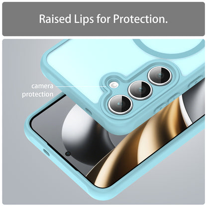 MagSafe-Hülle für Samsung Galaxy A17 5G, Techsuit, HaloFrost II, Hellgrün