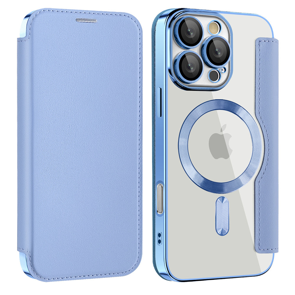 MagSafe-Hülle für Samsung Galaxy A17 5G, Techsuit, SmartMag Book, Blau