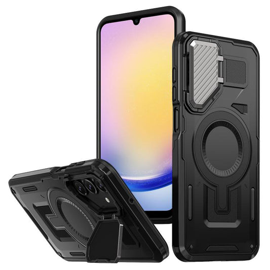 MagSafe-Hülle für Samsung Galaxy A25 A256, Techsuit, CamVault, Schwarz