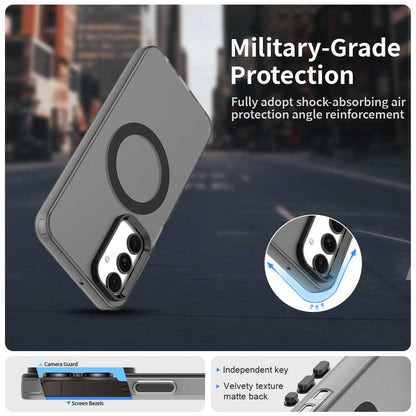 MagSafe-Hülle für Samsung Galaxy A25 A256, Techsuit, CandyCase, Schwarz