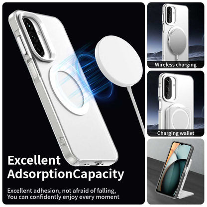MagSafe-Hülle für Samsung Galaxy A26 A266, Techsuit, CandyCase, Weiß