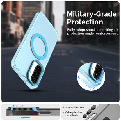 MagSafe-Hülle für Samsung Galaxy A27 5G, Techsuit, CandyCase, Blau
