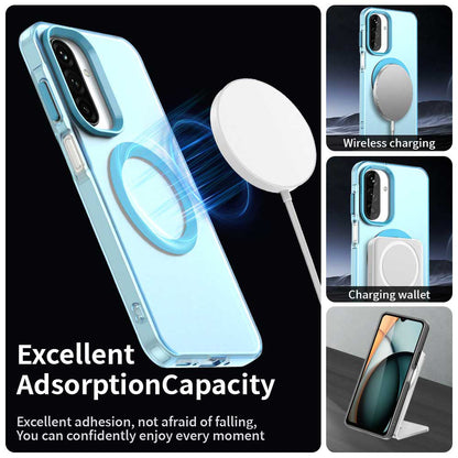 MagSafe-Hülle für Samsung Galaxy A27 5G, Techsuit, CandyCase, Blau