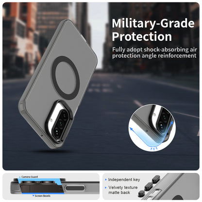 MagSafe-Hülle für Samsung Galaxy A27 5G, Techsuit, CandyCase, Schwarz