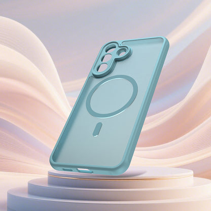 MagSafe-Hülle für Samsung Galaxy A27 5G, Techsuit, HaloFrost II, Hellgrün
