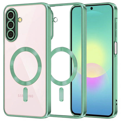 MagSafe-Hülle für Samsung Galaxy A27 5G, Techsuit, Luxury Crystal, Hellgrün