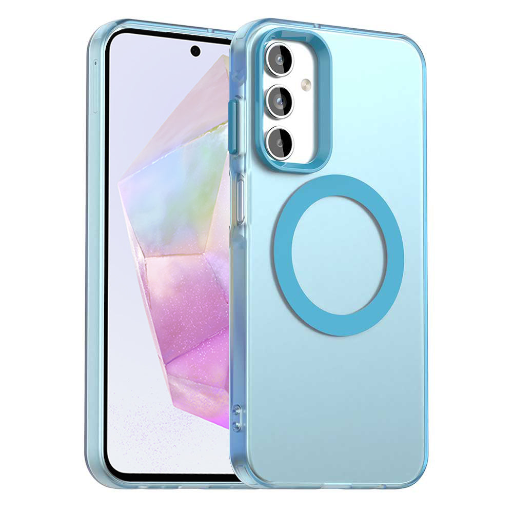 MagSafe Case for Samsung Galaxy A35 5G A356, Techsuit, CandyCase, Blue