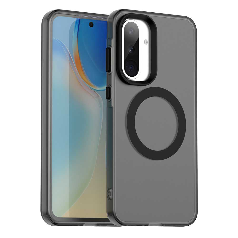MagSafe-Hülle für Samsung Galaxy A36 A366, Techsuit, CandyCase, Schwarz