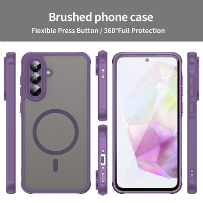 MagSafe Case for Samsung Galaxy A36 A366, Techsuit, HaloFrost II, Purple