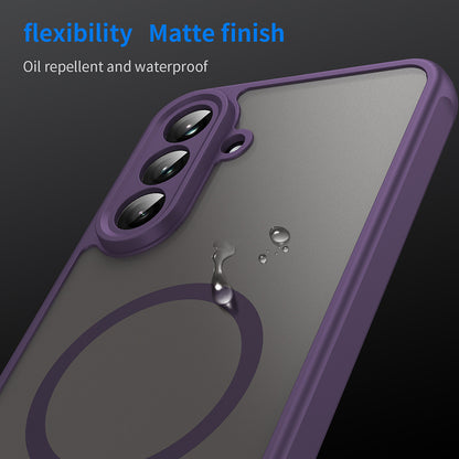 MagSafe Case for Samsung Galaxy A36 A366, Techsuit, HaloFrost II, Purple