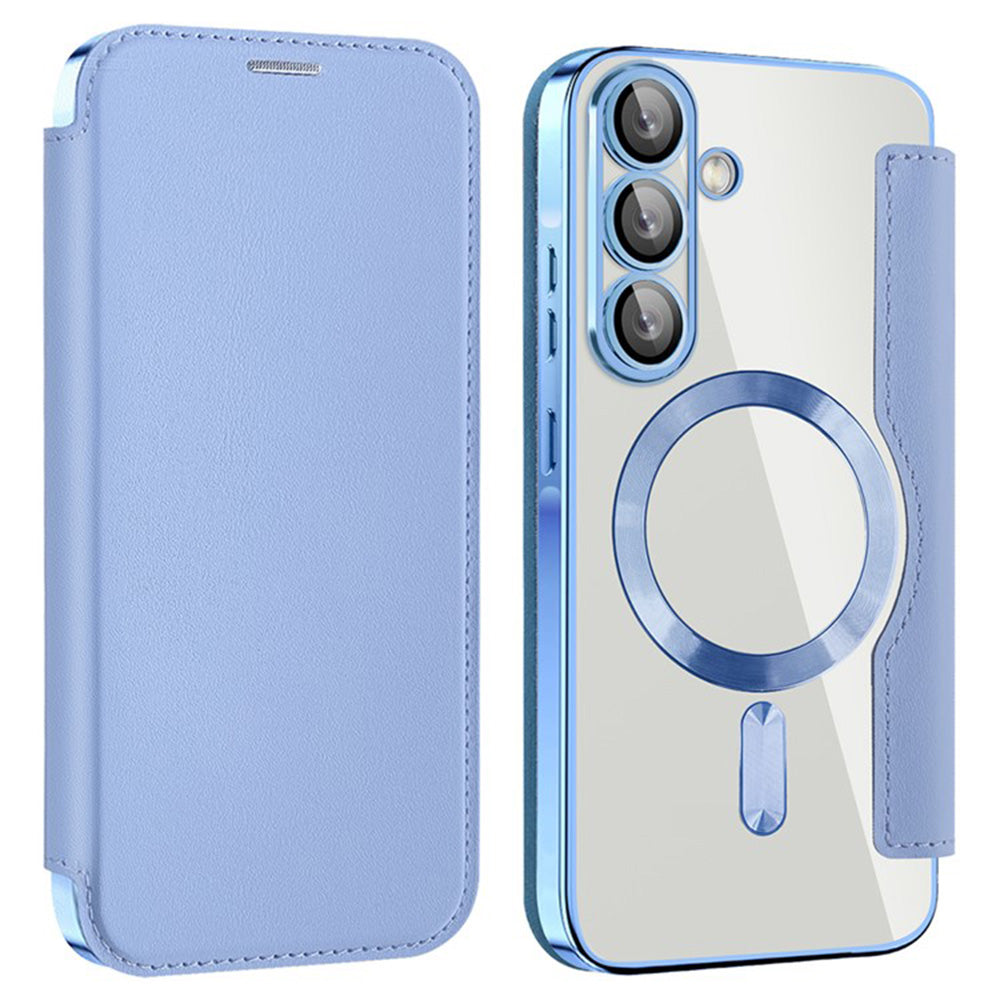 MagSafe-Hülle für Samsung Galaxy A36 A366, Techsuit, SmartMag Book, Blau
